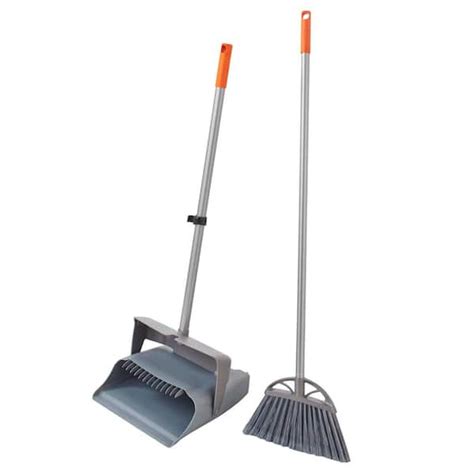 HDX 12 in. Lobby Broom and Dustpan Set 2231XL - The Home Depot