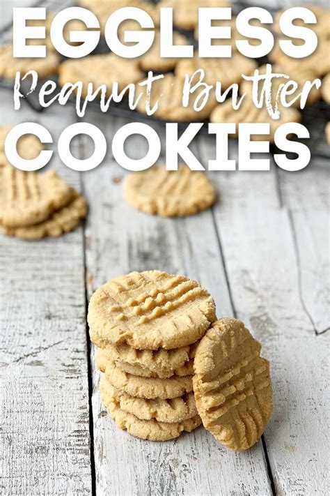 The BEST Eggless Peanut Butter Cookies Recipe - Keeping Life Sane