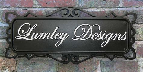 Cast Iron Coalbrooke House sign personalized By Lumley Designs UK