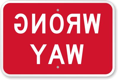 Wrong Way Sign & Traffic Control Sign Online, SKU: K-7426