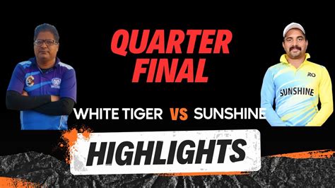 T10 Cricket Highlights: Quarter Final | White TIger VS Sunshine | मतदाता जागरूकता कप 2023 - YouTube