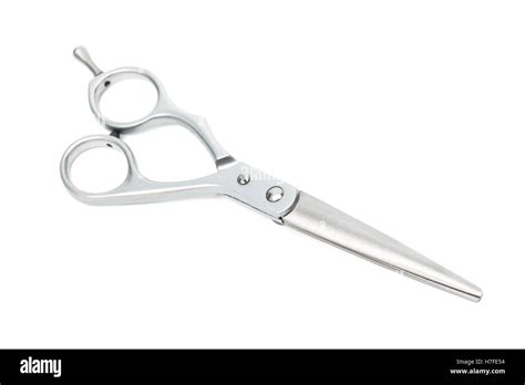 hairdressing scissors on a white background Stock Photo - Alamy