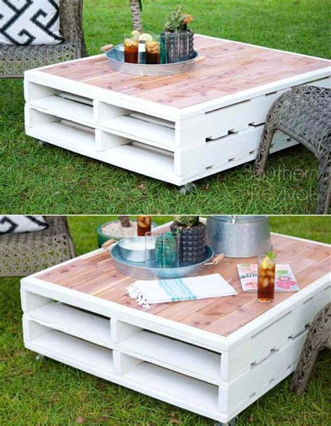45 Pallet Outdoor Furniture Ideas for Patio ⋆ DIY Crafts