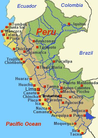 Map of Peru