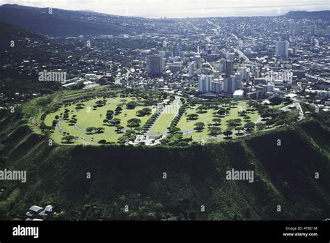 Punchbowl crater aerial hi-res stock photography and images - Alamy