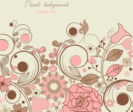 Elegant Floral Vector Art Free vector in Encapsulated PostScript eps ...