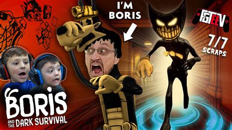 BORIS & THE DARK SURVIVAL! RUN from the INK DEMON! (FGTEEV x NEW Bendy Game Ending) - YouTube