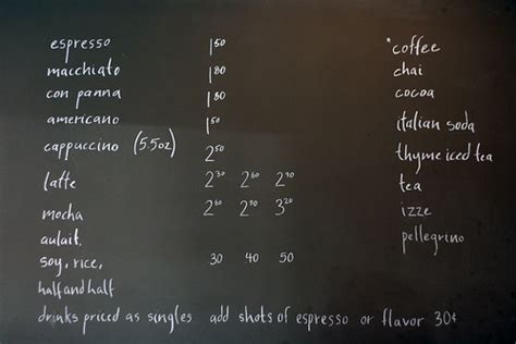 Cafe menu | Niall Kennedy | Flickr