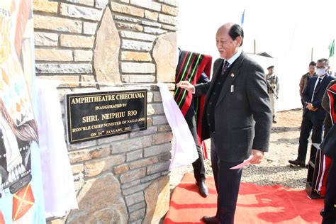 CM NEIPHIU RIO INAUGURATES CHIECHAMA VILLAGE AMPHITHEATER | DIPR ...