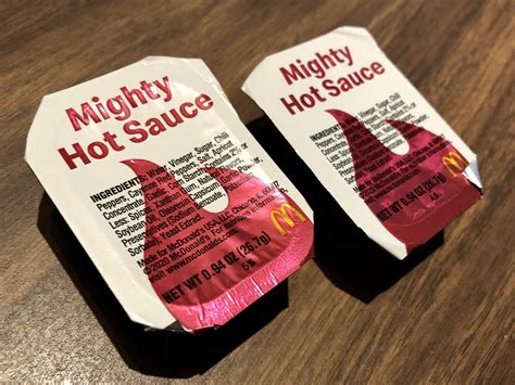 McDonald’s Mighty Hot Sauce : r/condimentpackets