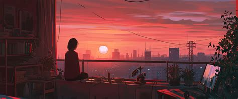 3440x1440 Lofi Girl Relaxing Morning Time UltraWide Quad HD 1440P ,HD ...