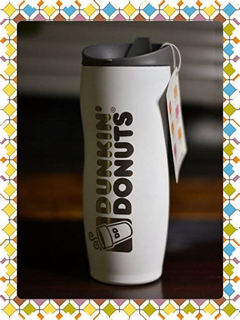 Dunkin Donuts 14oz Stainless Coffee Travel Mug Tumbler (White) | Dunkin donuts, Mugs, Dunkin