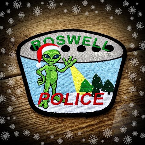 Roswell, NM Police Department 2022 Christmas Patch - Authentic - LIMIT ...