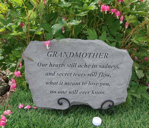 Grandmother Grandma Memorial Garden Stone Plaque Grave Marker Ornament ...