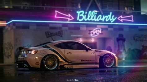Toyota 86 in the rain (Need for Speed) Live Wallpaper | 2560x1080