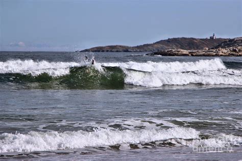 Surfing Fun At Popham Beach In Fall Photograph by Sandra Huston - Fine Art America