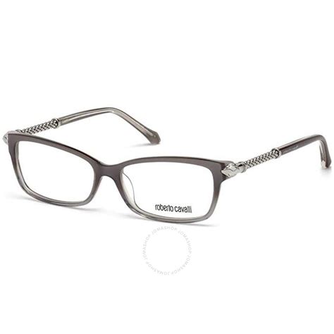 Roberto Cavalli Ladies Grey Rectangular Eyeglass Frames RC502002054 ...