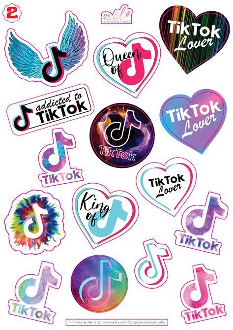 TikTok Stickers TikTok Decals Waterproof Labels Ideal | Etsy