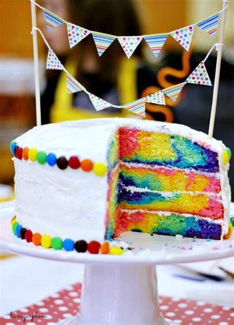 Rainbow Swirl Cake - Hi Sugarplum!