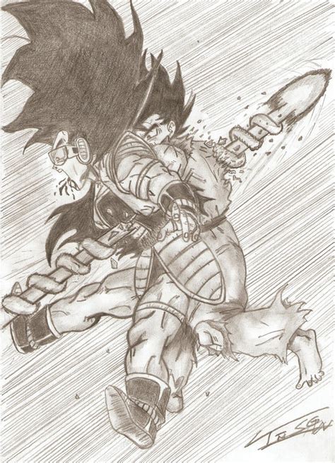 Goku and Picolo vs Raditz by Armin7 on DeviantArt