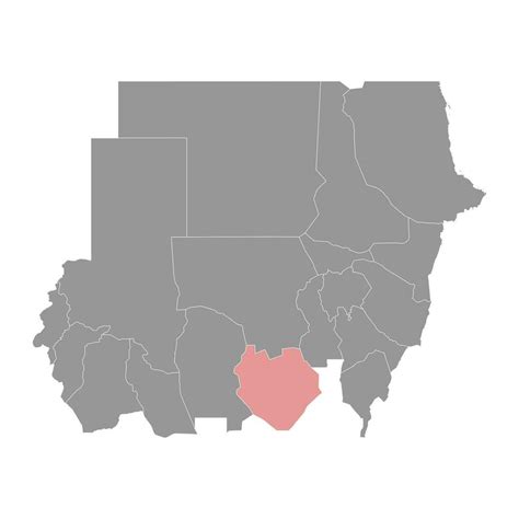 South Kordofan State map, administrative division of Sudan. Vector illustration. 28032905 Vector ...