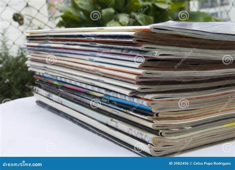 Magazine stack stock photo. Image of book, editorial, cover - 3982456