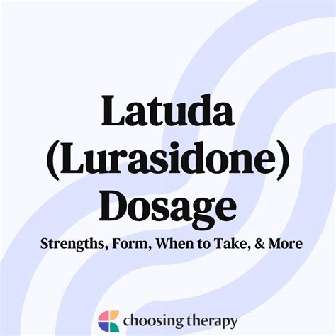 Latuda Dosing Guide