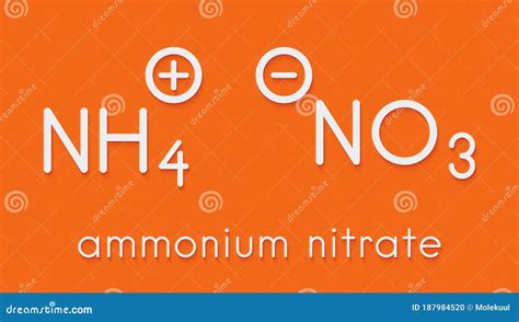 Ammonium Nitrate, Chemical Structure. Skeletal Formula. Stock Photography | CartoonDealer.com ...