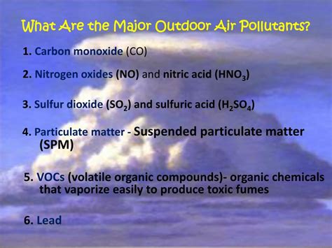 PPT - AIR Pollutants PowerPoint Presentation, free download - ID:5141416