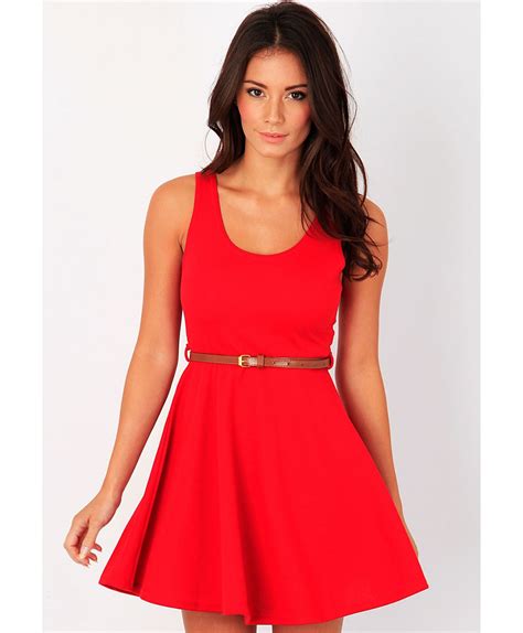 red dress | Dresses, Fashion clothes women, Fit n flare dress