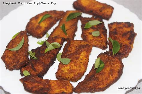 Elephant Foot Yam Fry Recipe | Chena Fry Recipe | Suran Fry Recipe ...