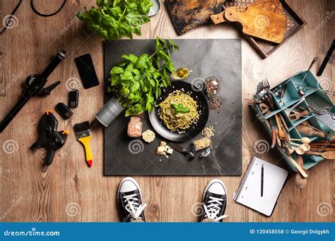 Food photo shoot stock photo. Image of delicious, development - 120458558