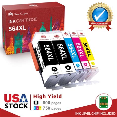 High Yield XL 564 Ink Cartridges Replacement for HP 564XL Printer Ink ...