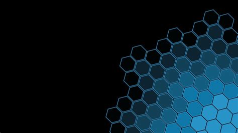 2560x1440 Resolution Black Blue Hexagon Pattern 1440P Resolution ...