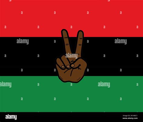 Pan-African flag, Afro American flag, UNIA flag or Black Liberation ...