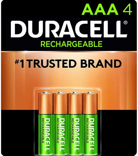 Duracell - Rechargeable AAA Batteries - long lasting, all-purpose ...