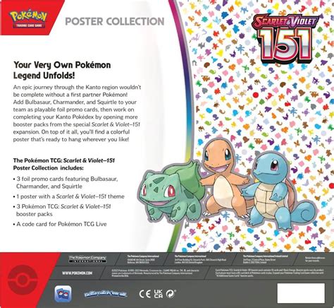 POKÉMON TCG Scarlet & Violet 151 Poster Collection | JToys