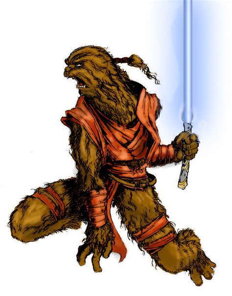 Wookiee Jedi by Halicron on DeviantArt