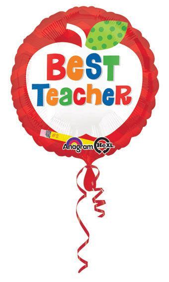 Teachers Appreciation balloon, best teacher hands down, #1 teacher by FabfunctionsByKelly on ...