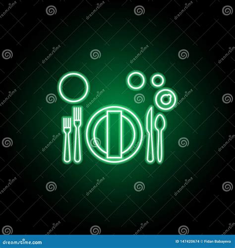 Banquet or Brunch, Table Etiquette Icon. Can Be Used for Web, Logo, Mobile App, UI, UX Stock ...