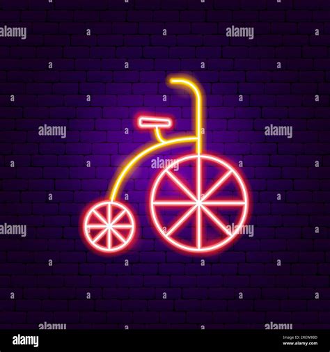 Circus Bicycle Neon Sign Stock Vector Image & Art - Alamy