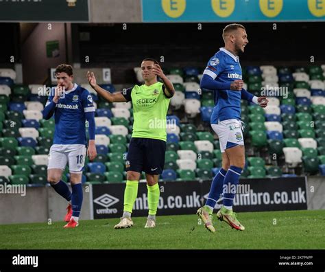 Windsor Park, Belfast, Northern Ireland, UK. 18 Oct 2022. Danske Bank ...