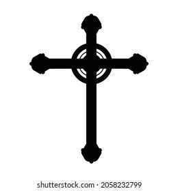 Vector Black Cross Symbol Icon Stock Vector (Royalty Free) 2058232799 | Shutterstock