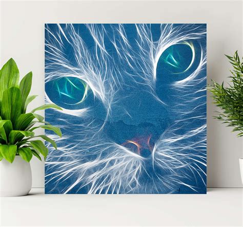 Abstract Cat Painting