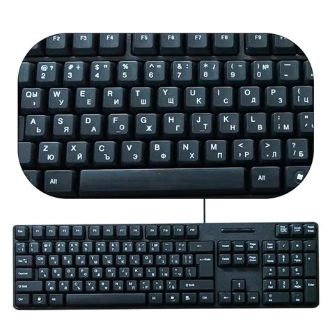 Russian English Keyboard usb Wired Keyboard Computer Gaming Keyboard Ergonomic Noiseless ...