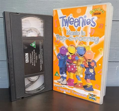 TWEENIES MUSIC IS Pop- A -Rooney BBC CBeebies TOTP PAL VHS Video Kids ...