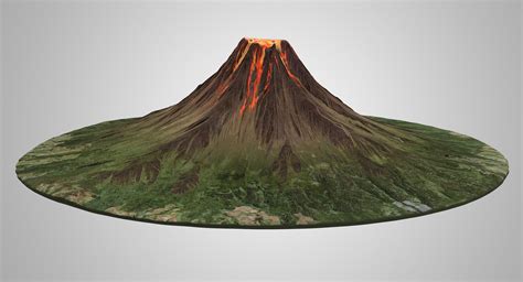 3D volcano lava v2 model - TurboSquid 1403655