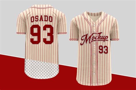 Premium PSD | Baseball jersey mockup
