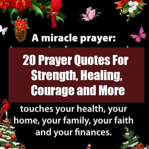 20 Prayer Quotes For Strength, Healing, Courage and More