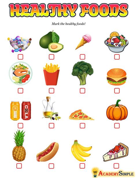 Healthy Foods - Academy Simple